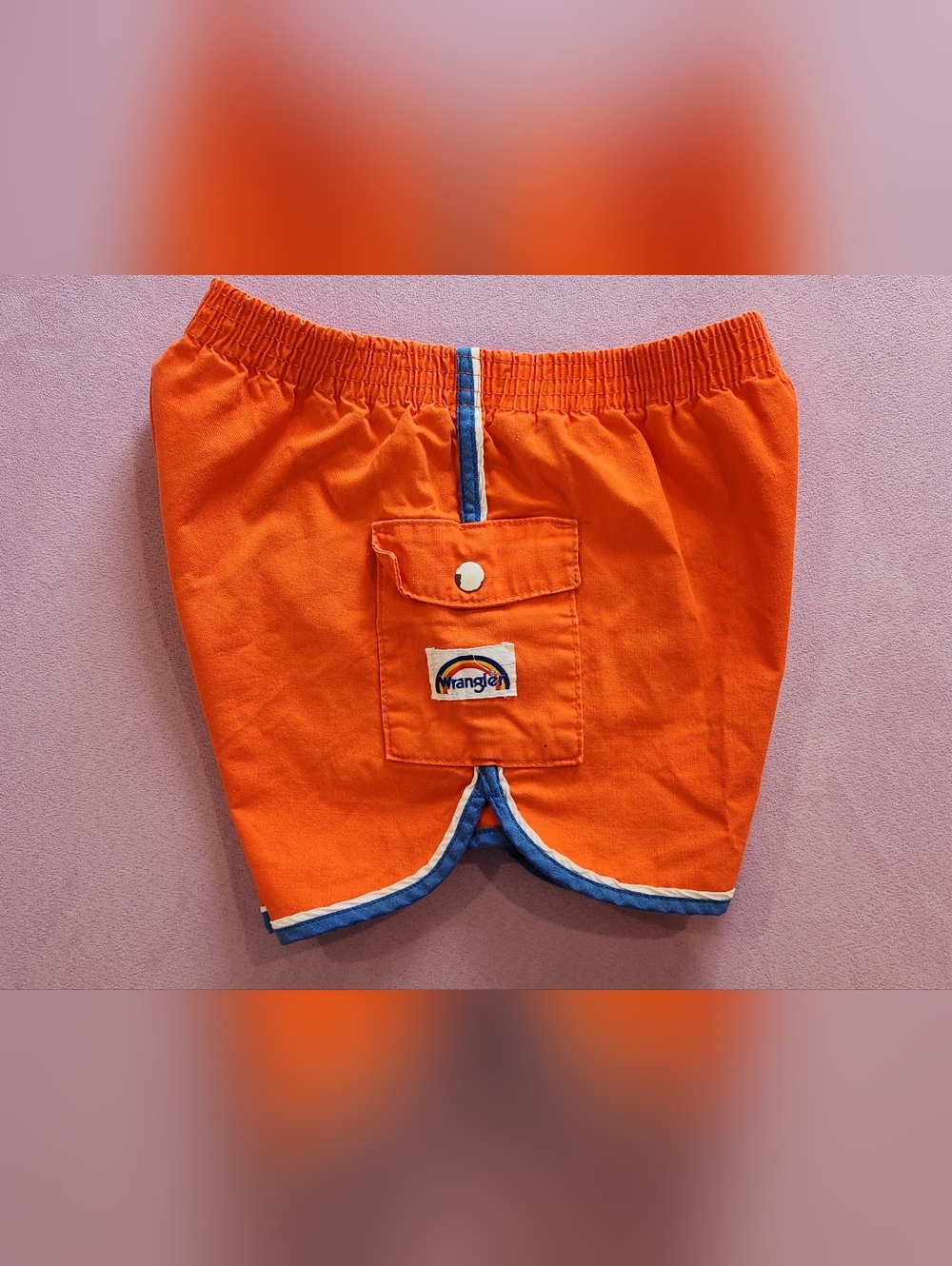 Vintage Wrangler Rainbow Tags Boys XL Cotton Track Shorts